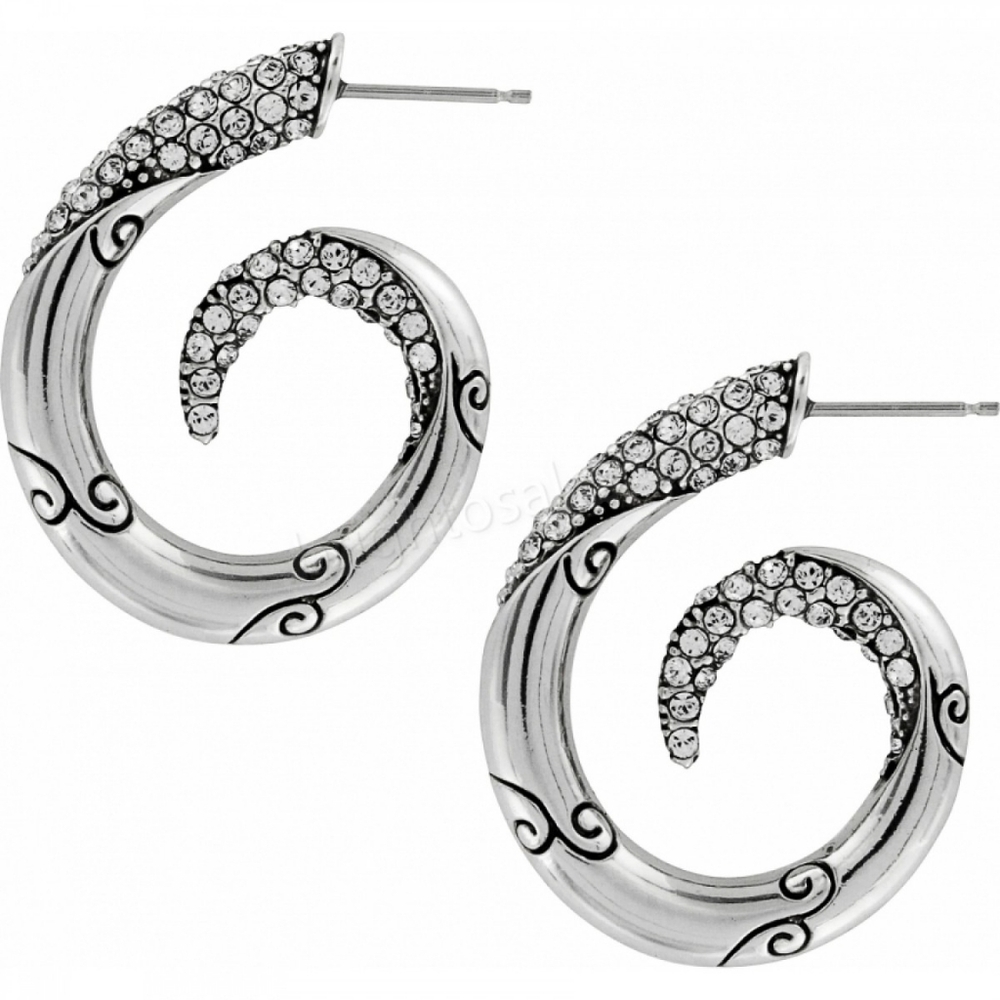 NWTS $58 Brighton "Christalina" Swirls with Etched Scrolls & Pave Set Crystals!